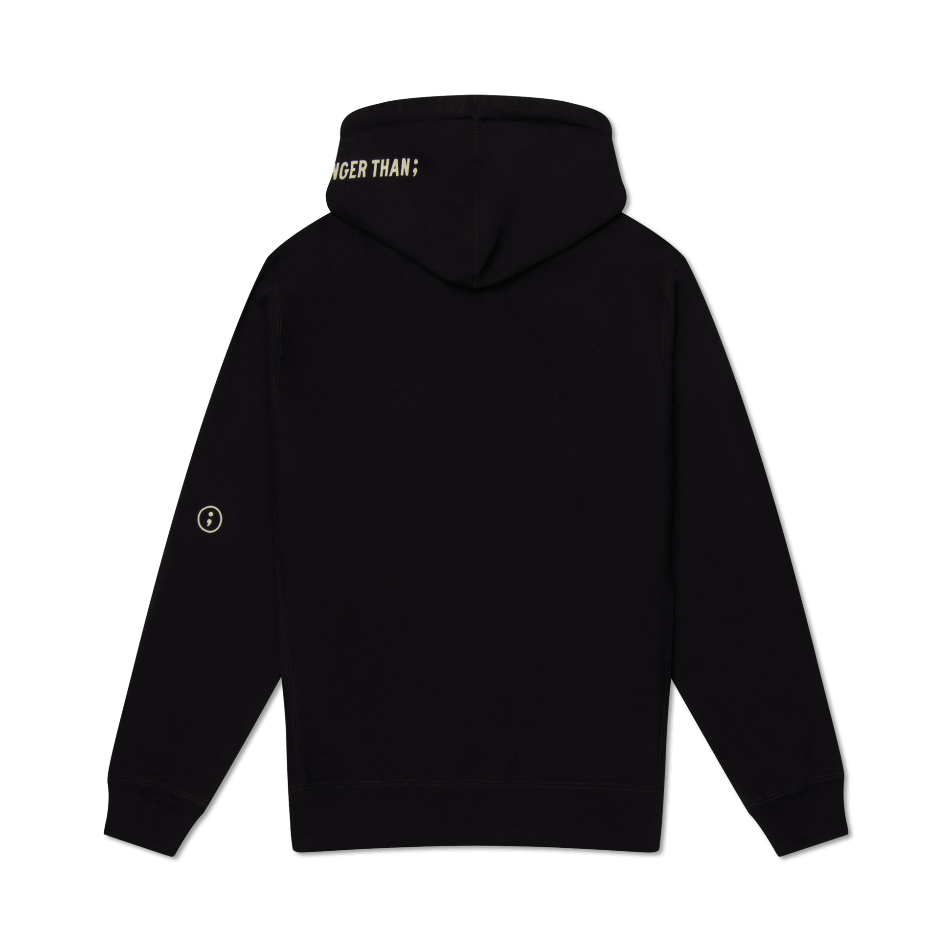 Stranger Than events clothing brand hoodie design print back