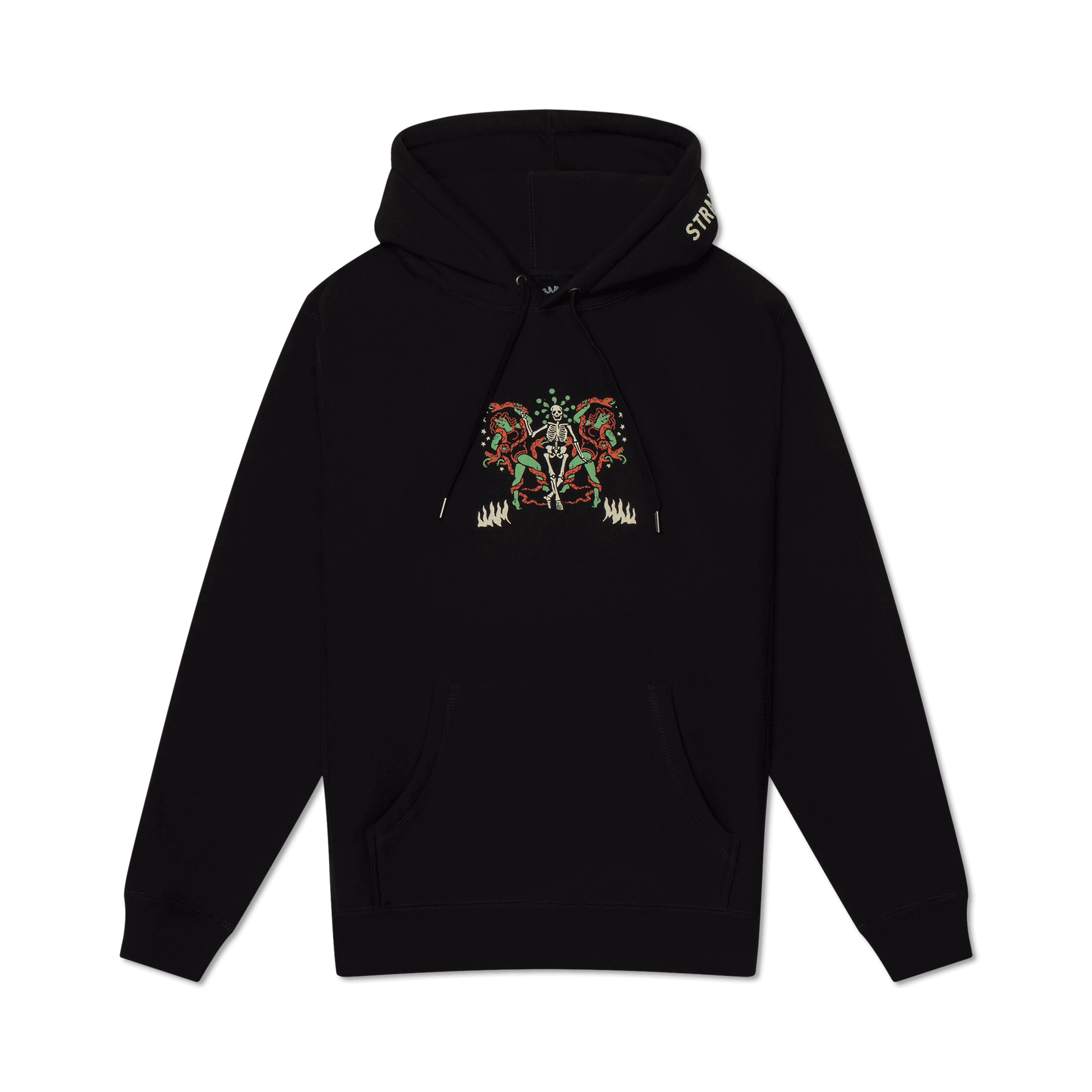 Stranger Than events clothing brand hoodie design print front